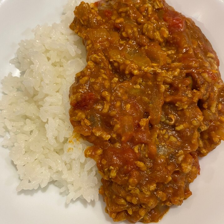 トマト缶で☆キーマカレー